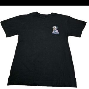 Members Only Men’s Black Graphic T-Shirt Skull Pyramid Streetwear Tee Size Small